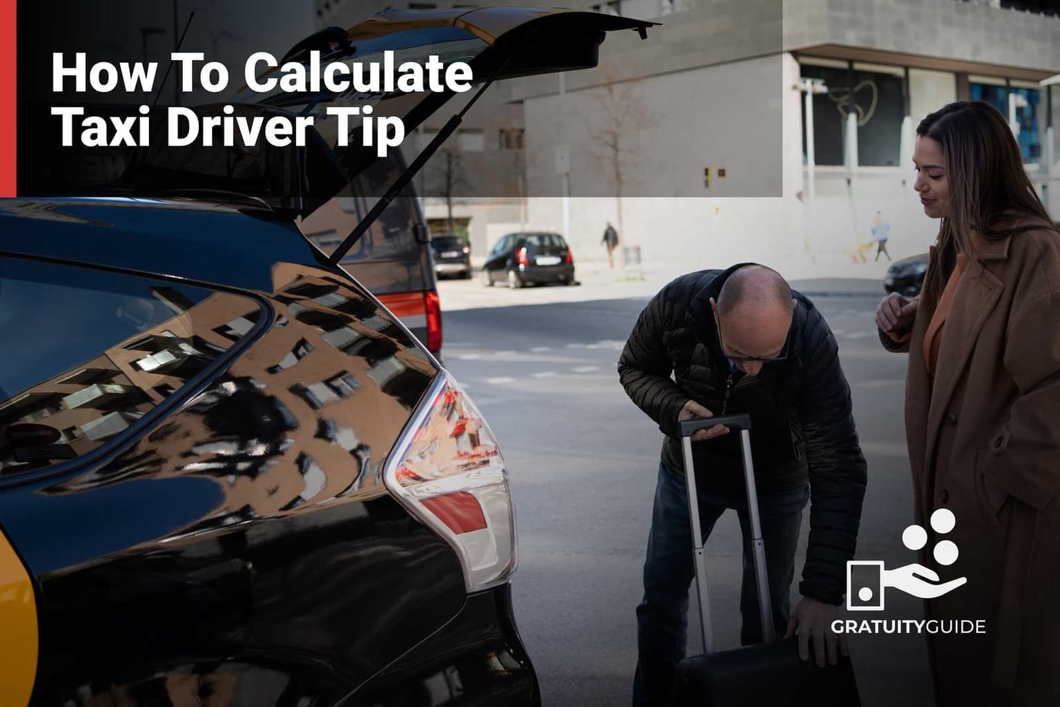 Methods for calculating tip for taxi driver to airport trip